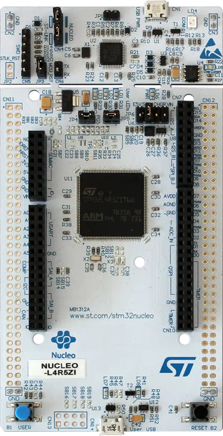 ST STM32L4R5ZI-Nucleo board
