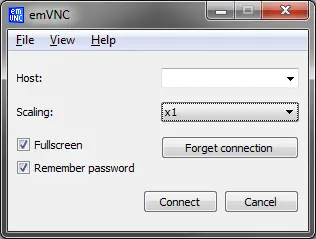 emVNC windows