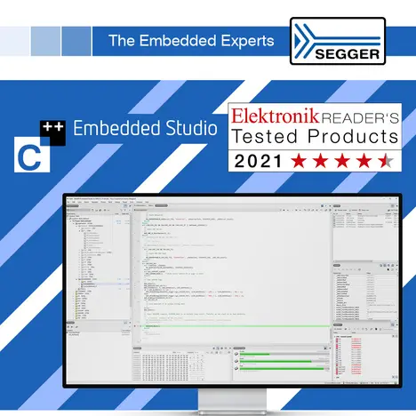 Press release concerning the readers' test on SEGGER's Embedded Studio