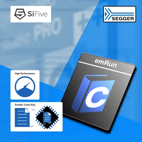 SEGGER’s emRun Runtime Library Licensed by SiFive for Superior Code Size and Performance Improvements