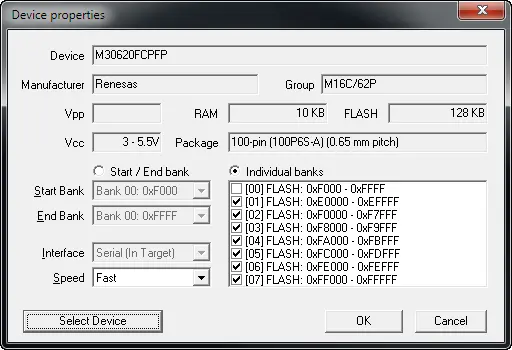 flasher 5 instant flasher Device Properties