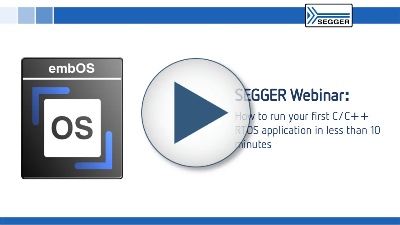 Webinar embOS RTOS application