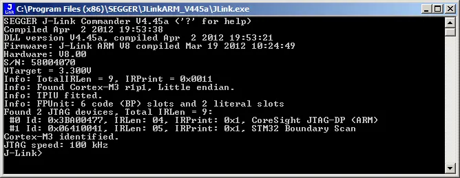 General Info J-Link Commander