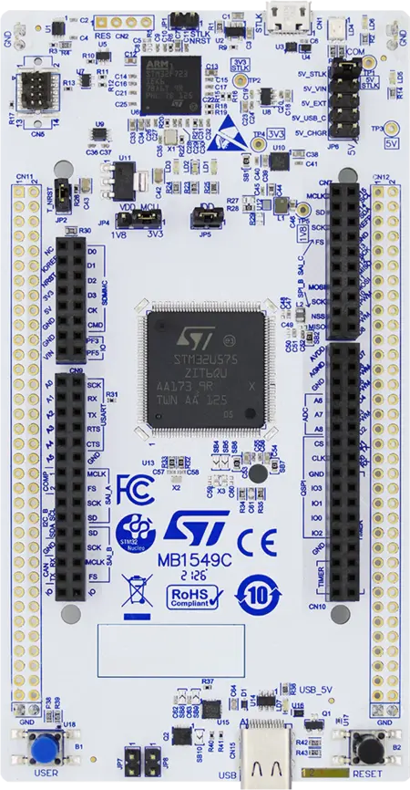 ST STM32u575ZI board