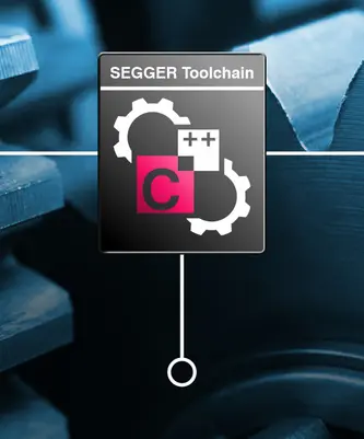 SEGGER Toolchain Part of keyvisual with centered Embedded Studio icon