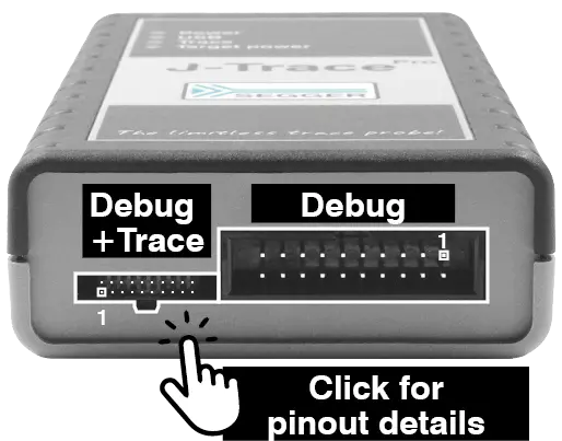 J-Trace connector layout