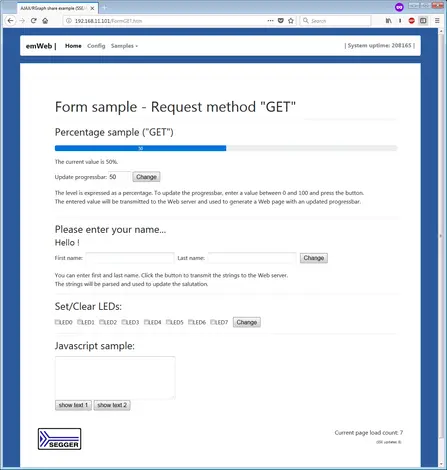 Embedded Web Server - Forms