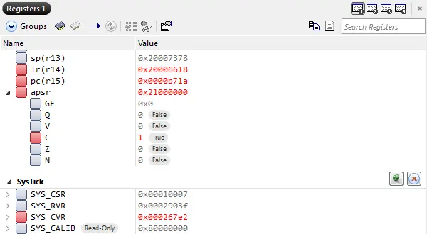 embedded studio registers