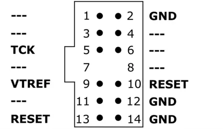 RL78 14-Pin Programming Adapter Pinout